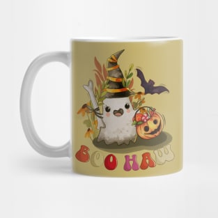  Boo Haw And Pumpkin Basket Halloween Mug